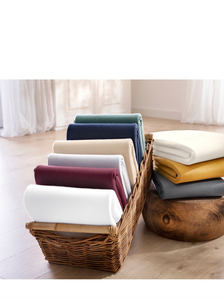 Witt Bettlaken Spannbetttuch ., Kuschel-Jersey, Baumwolle Witt Bettlaken Spannbetttuch ., Kuschel-Jersey, Baumwolle von Witt