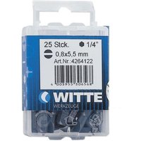 Witte - 5 Spitzen in Kunststoffdose 25 mm lang (pl 65 tin) 4264349 von Witte