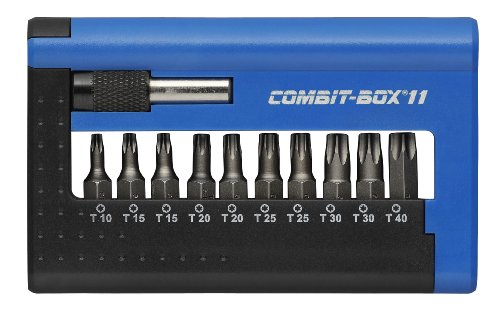 Witte 28456 Combit-Box 11, Bit-Set, Torx inklusive Schnellwechselfutterhalter, 11-teilig von Witte