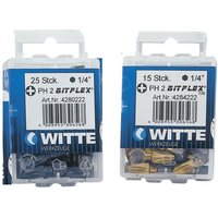 427972 - 5 Punkte in 25 mm langer Plastikbox (Ph 2 Diamond Flex) - Witte von Witte