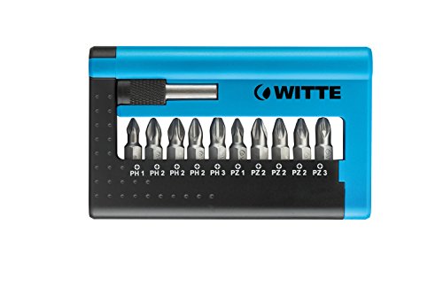 Witte COMBIT-BOX INDUSTRIE (Bitbox mit Schnellwechselfutterhalter) 11-tlg. – 1/4“, Torx- u. Kreuzaufnahme, T/PH - 28457 von Witte