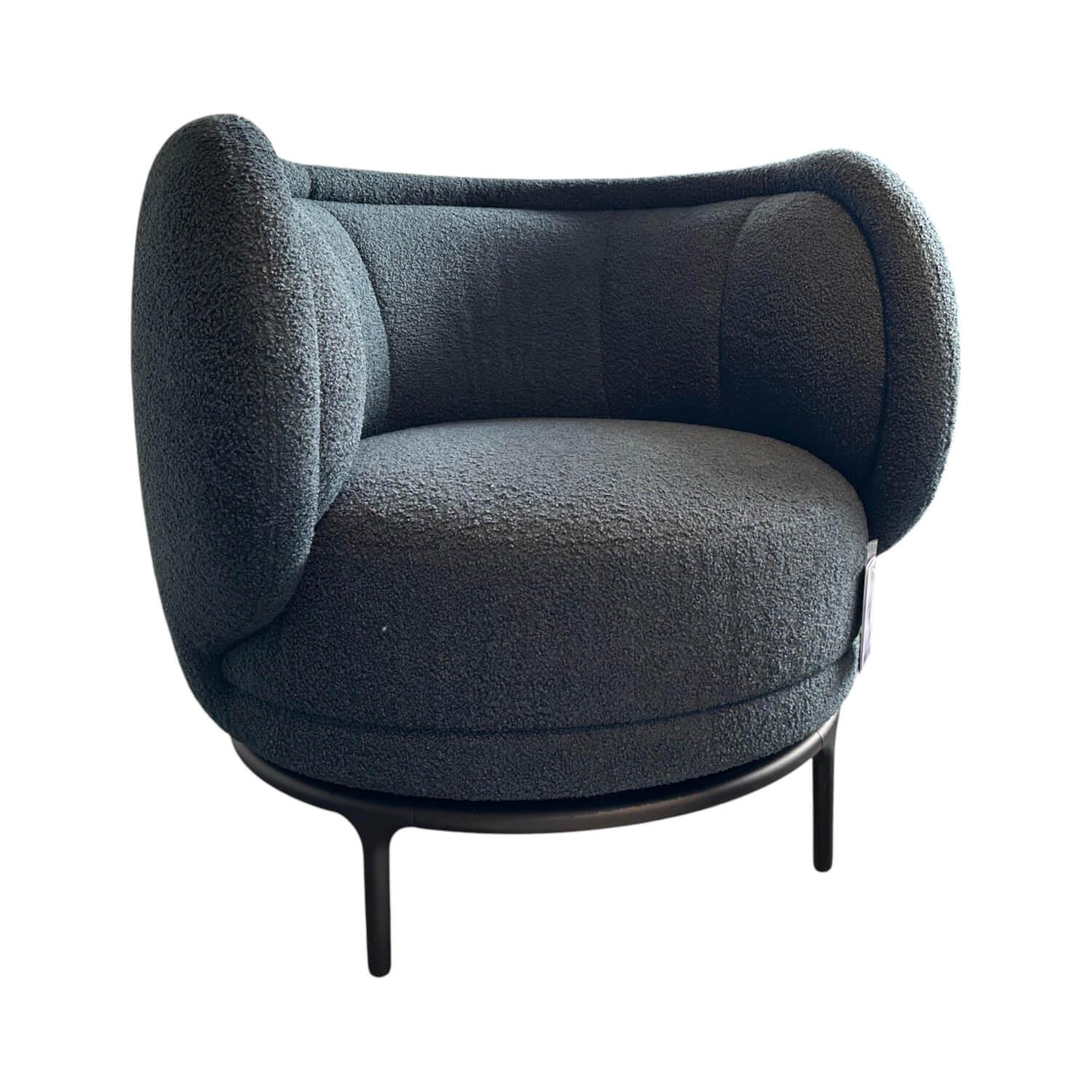 Sessel 25613D Vuelta 80 Stoff A Hug Me 083 Grau Gestell Metall Bronze Pulverbesc... von Wittmann