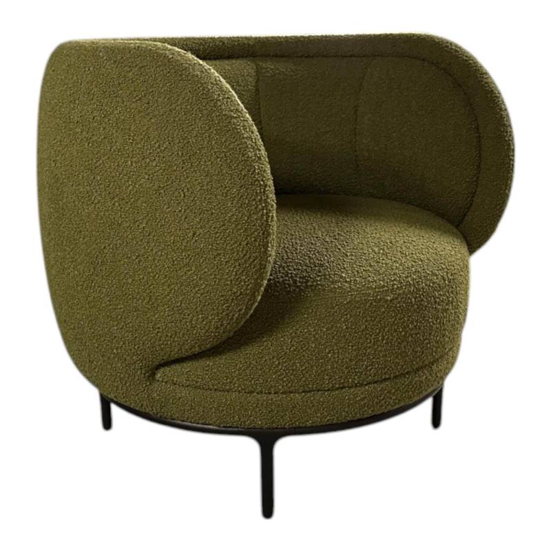 Sessel Vuelta Fauteuil 80 Stoff Elle Olivgrün Grün Füße Metall Pulverbeschichtet... von Wittmann