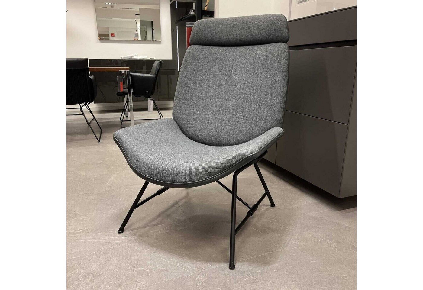 Wittmann Relaxsessel Sessel Melange Bezug Tekla Slate Keder Nappa Basalt Wittmann Relaxsessel Sessel Melange Bezug Tekla Slate Keder Nappa Basalt von Wittmann