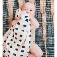 Personalisierter Block Print Minky Lovey Boho Baby Geschenk von WittsEndDesign