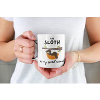 Faultier Is My Spirit Animal 11Oz Kaffeetasse Premium Qualität Lustige Geschenkidee von WittyDoodads