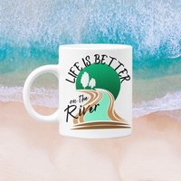 Life Is Better On The River 11 Oz Premium Qualität Kaffeetasse Kanu Fahren Kajakfahren Natur Liebhaber Geschenk von WittyDoodads
