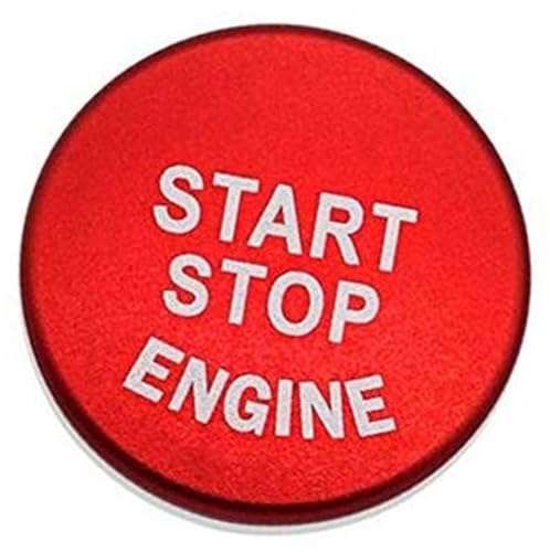 Wivplex Auto-Motor-Abdeckring aus Aluminiumlegierung, for, E46 E90 E60 E39 F30, Startknopf-Stopp-Aufkleber, Zubehör, Auto-Styling Motorstartknopfabdeckung von Wivplex
