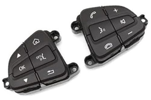 Wivplex Auto-Tempomat-Taste, for C GLC-Klasse W205 W253 0999050200 Auto-Multifunktions-Lenkrad-Steuerschalter-Tastenbaugruppe 0999050300 Lenkradschalter-Kit(BLACK 2) von Wivplex