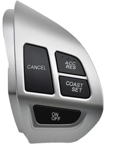 Wivplex Auto-Tempomat-Taste, for Citroen, for C-Crosser 2007, for C-, for ZERO, 2011, Auto-Styling-Tasten, Multifunktions-Auto-Lenkrad-Steuertasten mit Kabeln Lenkradschalter-Kit(BLACK R) von Wivplex