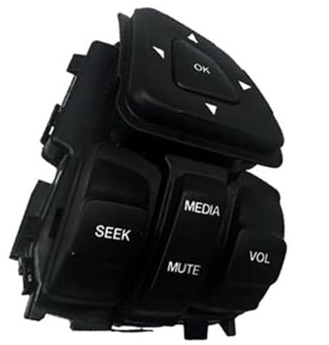 Wivplex Auto-Tempomat-Taste, for Explorer, 2011 2012 2013 2014 2015 2016 2017 2018 Lenkrad-Geschwindigkeits-Cruise-Radio-Kontrollschalter-Taste BT4T9E740AFW Lenkradschalter-Kit(BLACK Right) von Wivplex