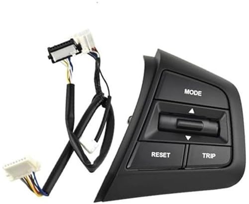 Wivplex Auto-Tempomat-Taste, for Hyundai, for Creta, for IX25, Auto-Lenkrad-Tempomat-Schalter-Taste, Fernbedienungs-Lautstärkeschalter-Taste, Audio-Schalter-Taste Lenkradschalter-Kit(BLACK Right) von Wivplex
