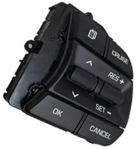 Wivplex Auto-Tempomat-Taste, for Hyundai, for Sonata LF 2016 2017 2018, Auto-Multifunktions-Lenkrad-Audio- und Steuerschalter, Cruise-Taste Lenkradschalter(BLACK Right) von Wivplex