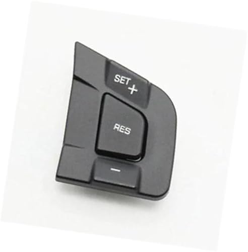 Wivplex Auto-Tempomat-Taste, for Jaguar, for XE XF, Auto-Lenkrad, Multifunktions-Tastenabdeckung, Steuertasten, Schalter, Dekoration, Innenteile Lenkradschalter(BLACK 2) von Wivplex