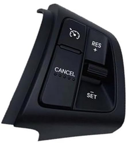Wivplex Auto-Tempomat-Taste, for Kia, for Sorento, 2009–2013, Auto-Lenkradgeschwindigkeit, Tempomat-Schaltertaste, Audio-Lautstärkeschalter-Taste, 967002P000CA Lenkradschalter(BLACK Right) von Wivplex