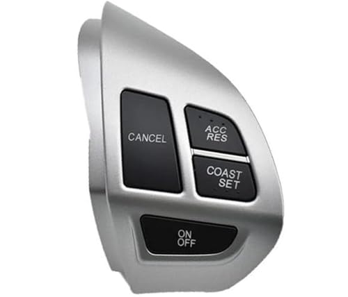 Wivplex Auto-Tempomat-Taste, for Mitsubishi, for ASX 2007 2008 2009 2010 2011 2012, for Montero Car Styling Parts Multifunktions-Lenkrad-Bedientasten Lenkradschalter(BLACK R) von Wivplex