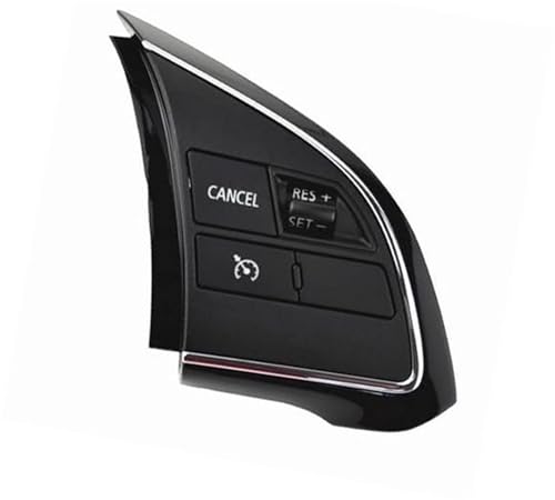 Wivplex Auto-Tempomat-Taste, for Mitsubishi, for Outlander 3, for Xpander, for ASX, for Trito 2015 2016 2017, Auto-Steuerschalter, Lenkrad-Audio-Lautstärketaste Lenkradschalter(BLACK Cruise Switch) von Wivplex
