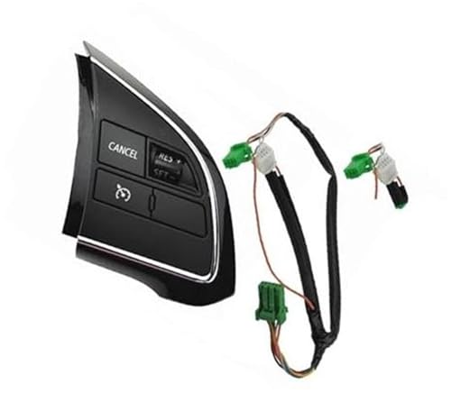 Wivplex Auto-Tempomat-Taste, for Mitsubishi, for Outlander 3, for Xpander, for ASX, for Trito 2015 2016 2017, Auto-Steuerschalter, Lenkrad-Audio-Lautstärketaste Lenkradschalter(BLACK Right) von Wivplex