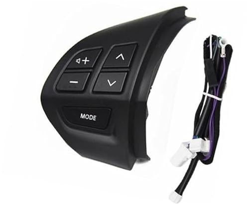 Wivplex Auto-Tempomattaste, for Mitsubishi, for LANCER, for OUTLANDER, for ASX 2007-2012 Auto-Multifunktions-Lenkradtaste Tempomatschalter Lenkradschalter(BLACK 7) von Wivplex