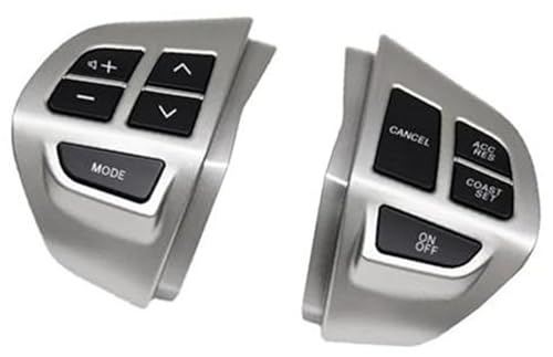 Wivplex Auto-Tempomattaste, for Mitsubishi, for LANCER, for OUTLANDER, for ASX 2007-2012 Auto-Multifunktions-Lenkradtaste Tempomatschalter Lenkradschalter-Kit(BLACK 10) von Wivplex