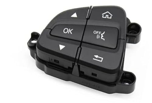 Wivplex Auto-Tempomattaste, for W205 W253 2016–2019 09990502009107 Auto-Multifunktions-Lenkradschalter-Knopfbaugruppe Telefonsteuerschlüssel Lenkradschalter(BLACK Left) von Wivplex
