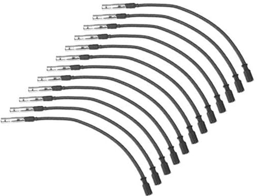 Wivplex Auto-Zündkerzenspulendrähte, Zündspulenkabelbaumkabel 12 mm, for Mercedes-Benz, W202 W210 C43 Nr. 1121500218/1121500118/1121500318, 12er-Pack Zündkabel Wivplex Auto-Zündkerzenspulendrähte, Zündspulenkabelbaumkabel 12 mm, for Mercedes-Benz, W202 W210 C43 Nr. 1121500218/1121500118/1121500318, 12er-Pack Zündkabel von Wivplex