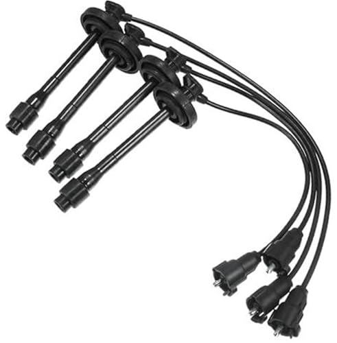 Wivplex Auto-Zündkerzenspulendrähte Zündspulenkabelbaumkabel 5 mm, for Corolla, for Chevrolet Prizm 1998 1999, 4er-Pack Zündkabel von Wivplex