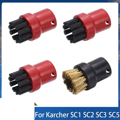 Wivplex Dampfreinigungsbürste for SC1 SC2 SC3 SC4 SC5 SC7 CTK10 Aufsätze, Ersatz-Rundsprinklerdüsenkopf Dampfreiniger-Zubehör(As show 4PCS-01) von Wivplex