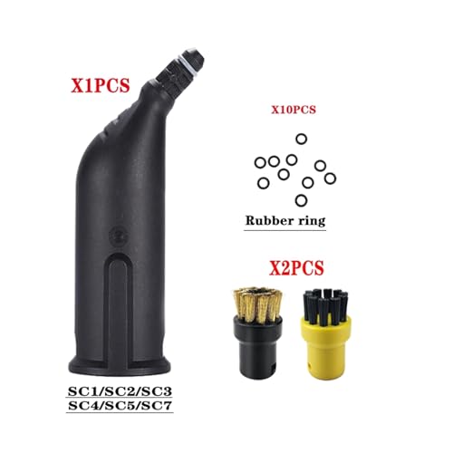 Wivplex For Dampf Staubsauger SC2 SC3 SC7 CTK10 Leistungsstarke düse Reinigung Pinsel kopf Spiegel Werkzeug pinsel Ersatzteile Zubehör Dampfreiniger-Zubehör(Army Green) von Wivplex