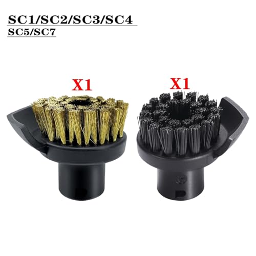 Wivplex For Dampf Staubsauger SC2 SC3 SC7 CTK10 Leistungsstarke düse Reinigung Pinsel kopf Spiegel Werkzeug pinsel Ersatzteile Zubehör Dampfreiniger-Zubehör(WHITE) von Wivplex