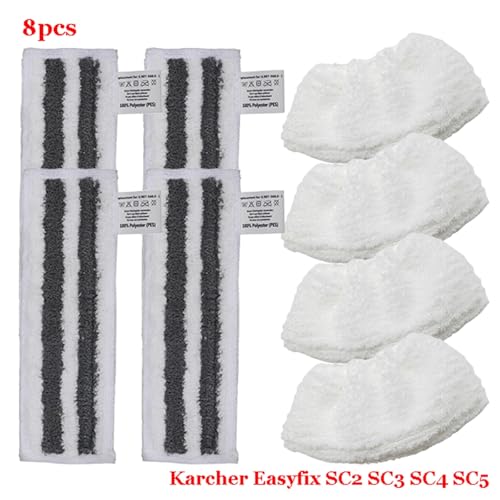 Wivplex For Easyfix SC2 SC3 SC4 SC5 Dampf-Handreiniger Mikrofaser-Reiniger Wischpad Wischlappen Teile Moppköpfe Tuchzubehör Dampfreiniger-Zubehör(Set-17) von Wivplex