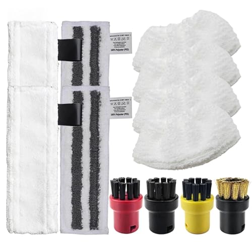 Wivplex For Easyfix SC2 SC3 SC4 SC5 Dampf-Handreiniger Mikrofaser-Reiniger Wischpad Wischlappen Teile Moppköpfe Tuchzubehör Dampfreiniger-Zubehör(Set-25) von Wivplex
