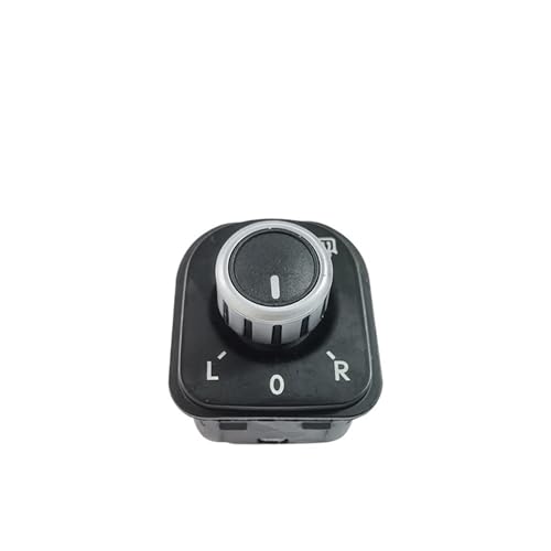 Wivplex For Jetta MK5, Golf MK6 Rabbit, EOS, Passat B6 3C, Tiguan, Seat Alhambra, verchromter Schalterknopf zur elektrischen Seitenspiegeleinstellung 5ND959565B Spiegelschalter von Wivplex
