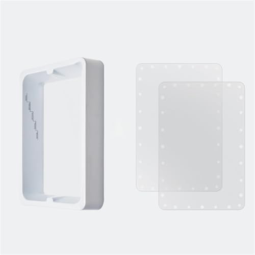 Wivplex Keramikharzbehälter-Set mit FEP-Folie und Abdeckungen, leicht zu reinigen, for Anycubic, Photon/Mono 4k, for ELEGOO, Mars 3D-Druckerteile 3D-Drucker-Displayschutz(With two fep films) von Wivplex