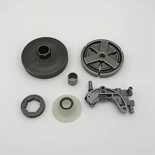 Wivplex Kupplung Kettenrad Felge Trommel Chinesisch 4500 5200 5800 45cc 52cc 58cc Ölpumpe Schneckengetriebe Lagersatz Kettensäge Kettensägen-Ölpumpe von Wivplex