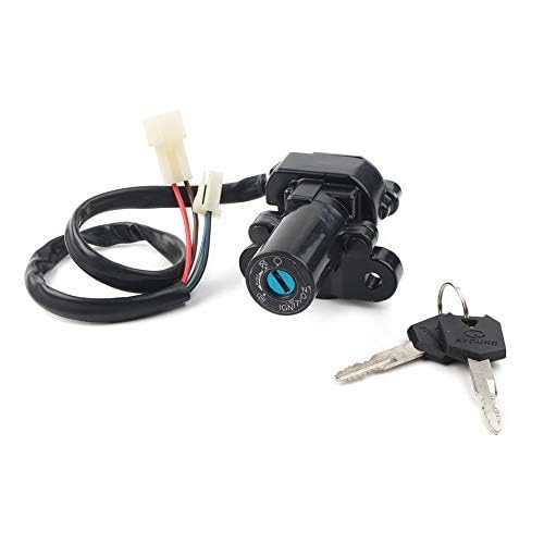 Wivplex Motorrad-Zündschalter-Tankdeckelabdeckung, for Sitz, Schlossschlüsselsatz, for YZF-R1 YZF-R6 MT-03 FZ6/FZ6R XJ6 FZ09 Motorrad-Zündschalter von Wivplex