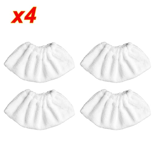 Wivplex Steam Mop Tuch for Easyfix SC2 SC3 SC4 SC5 Steam Pocket Mop PadsCleaner Mikrofaser Boden Kleidung Zubehör Dampfreiniger-Zubehör(4pcs-02) von Wivplex