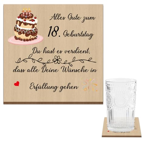 Geschenk zum 18 Geburtstag,Geschenk 18 Geburtstag Mädchen,Geschenke zum 18 Geburtstag Mädchen,Geschenk 18. Geburtstag Junge,Untersetzer Holz,18. Geburtstag Junge Geschenk,18 Geburtstag Deko Geschenk zum 18 Geburtstag,Geschenk 18 Geburtstag Mädchen,Geschenke zum 18 Geburtstag Mädchen,Geschenk 18. Geburtstag Junge,Untersetzer Holz,18. Geburtstag Junge Geschenk,18 Geburtstag Deko von Wixelon