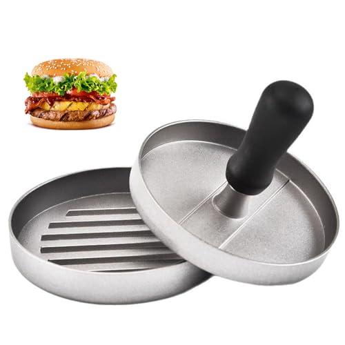 Wixovo Burgerpresse, Hamburgerpresse 12cm, Burger Patty Presse, Hamburgerpresse für Küche BBQ Grillen und Kochen von Wixovo