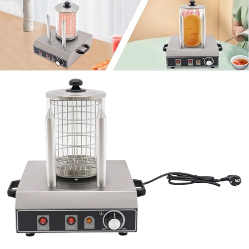 422W Profi Hot Dog Maker WurstwäRmer Maker Maschine Edelstahl Wurstkocher Maschine Würstchenkocher Einstellbare Temperatur Silber 422W Profi Hot Dog Maker WurstwäRmer Maker Maschine Edelstahl Wurstkocher Maschine Würstchenkocher Einstellbare Temperatur Silber von Wiyuer