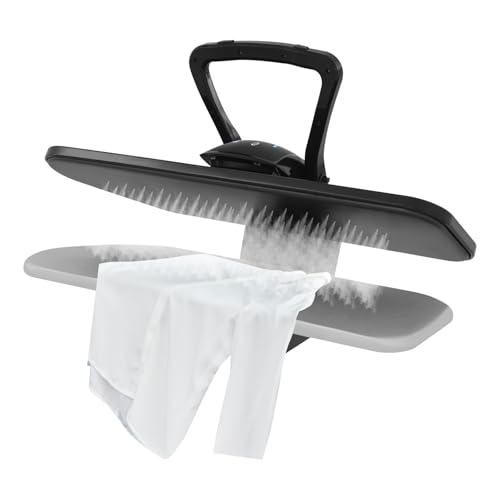 Bügelmaschine 2200W Intelligente Dampfpresse mit Touchscreen 90-200°C Auto Abschaltung Dampfbügelpresse Bügeln Steamer mit 1L Wassertank für Nylon Seide Wolle (Schwarz) von Wiyuer