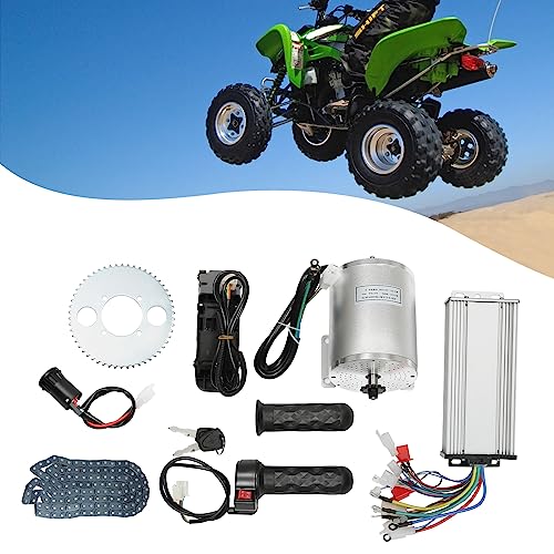 Bürstenloser Motor Set 48-72V Elektrischer Motor Umbausatz Kit 3KW Bürstenlosenmotor Brushless Controller für Elektroroller EBike von Wiyuer