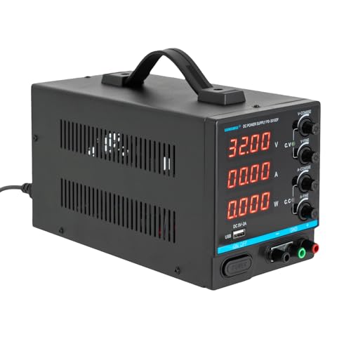 DC-Netzteil DC- und AC Stromversorgung 300W PS-3010DF Metall-Gehäuse Mehrere Schutzfunktionen 0-30V/0-10A LED-Anzeige EU-Stecker für DIY Labore Wartung und Reparatur von Wiyuer