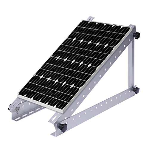 Dreieckshalterung Solarpanel 20kg Traglast 0-60° verstellbar für Dach Wohnmobil 55.6cm Silber von Wiyuer