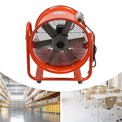 Industrielüfter Tragbarer Industrieventilator Einstellbarer Winkel Einwegventil Design Geeignet Axialgebläse 15000m³/h Luftmenge von Wiyuer