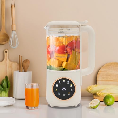 Sojamilchbereiter 1400ml Automatische Reinigung 800W Multifunktion für Nüsse Sojabohnen Getreide 29.6x13cm Edelstahl Sojamilchbereiter 1400ml Automatische Reinigung 800W Multifunktion für Nüsse Sojabohnen Getreide 29.6x13cm Edelstahl von Wiyuer