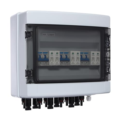 Solar Kombinationskasten Zählerschrank 6-Saitige PV-Kombinationsbox mit Blitzschutz IP65 IK10 für Solarpanel-Gitter und Netzunabhängiges Solarstromsystem Solar Kombinationskasten Zählerschrank 6-Saitige PV-Kombinationsbox mit Blitzschutz IP65 IK10 für Solarpanel-Gitter und Netzunabhängiges Solarstromsystem von Wiyuer