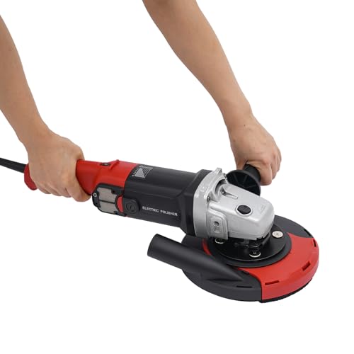 Staubfreie Betonschleifmaschine Profi Set Hochleistungs Boden Schleifgerät für Beton Epoxy Boden Schleifen und Polieren 180mm 1580W von Wiyuer