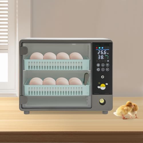 Vollautomatische Brutmaschine für 24 Eier Eierbrutmaschine mit Automatischer Wendung Digitale Temperatur und Feuchtigkeitskontrolle Doppelstrom 220V 12V Für Hühner Enten Vollautomatische Brutmaschine für 24 Eier Eierbrutmaschine mit Automatischer Wendung Digitale Temperatur und Feuchtigkeitskontrolle Doppelstrom 220V 12V Für Hühner Enten von Wiyuer
