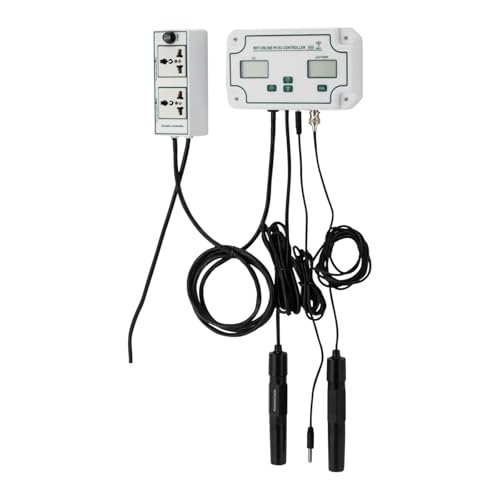 Wiyuer Digitaler Wasserqualitätstester Intelligenter EC PH Temp Monitor Smart WiFi-Multiparameter-Wasserqualitätsmonitor LCD Display für Hydrokulturen Aquarien Pools von Wiyuer